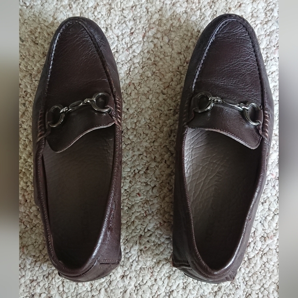 Dolce & Gabbana Brown Leather Driving Horsebit Slip On Loafers size 8 - Picture 9 of 16
